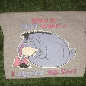 Vintage Disney Winnie The Pooh Eeyore This Is Not What I Signed Up For TShirt L
